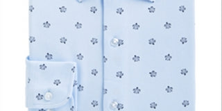 Camisa social masculina Bar III Slim Fit com estampa de tartaruga marinha elástica, azul, tamanho GG