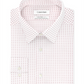 Camisa social masculina Calvin Klein com estampa elástica, vermelha, tamanho 16x34-35