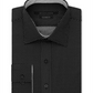 Camisa social masculina Sean John com estampa de bolinhas, preta, tamanho 18,5 x 34-35