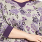 Blusa feminina Karen Scott de lã estampada com gola redonda, cinza, tamanho 2X