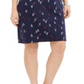 Vestido feminino Karen Scott com amarração e decote aberto, azul Intrepid, tamanho P