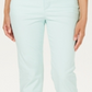 Calça jeans feminina Charter Club Petite Tummy-Control Bristol Capri Aqua Mist tamanho 6 P