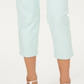 Calça jeans feminina Charter Club Petite Tummy-Control Bristol Capri Aqua Mist tamanho 6 P