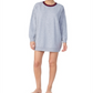 Camisa de dormir feminina DKNY com logotipo 1989, cinza, tamanho M