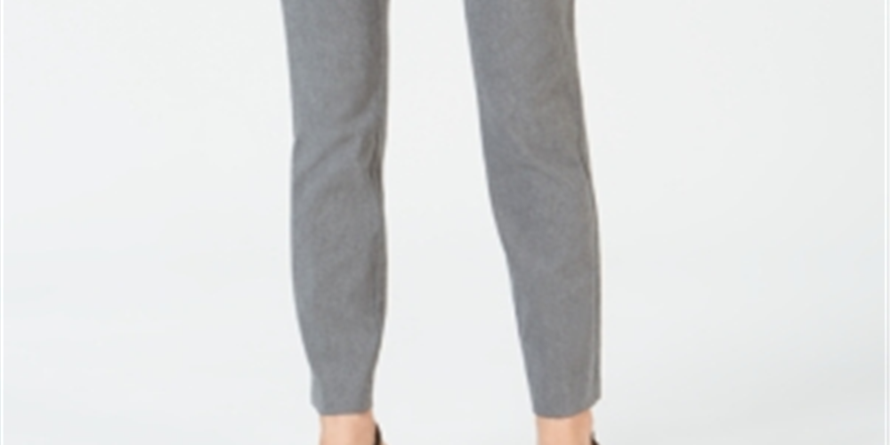 Calça skinny Alfani feminina com controle de barriga, cinza, tamanho 8PS