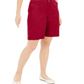 Shorts Karen Scott Feminino Petite 10 Polegadas Vermelho Tamanho 16 P