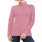 Karen Scott Blusa de gola alta feminina de algodão rosa tamanho extragrande