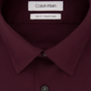 Camisa social Calvin Klein masculina slim fit com gola flexível elástica, tamanho vinho, 17,5 x 34-35