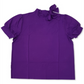 Blusa feminina Charter Club manga curta gola alta roxa tamanho pequeno