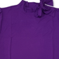 Blusa feminina Charter Club manga curta gola alta roxa tamanho pequeno