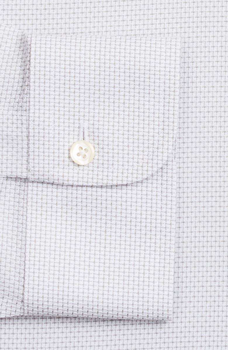 Camisa social masculina Brooks Brothers Regent Slim-Fit sem passar Supima Dobby, azul claro, tamanho 15X34