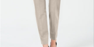 Calça skinny Hollywood bielástica feminina Alfani, bege, tamanho 12, pequena