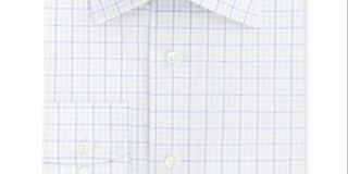 Eagle Men's Stretch Collar Check Dress Shirt Yellow Size 18X34-35