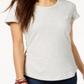 Camiseta feminina de algodão com mangas compridas Style &amp; Co, tamanho XX-G