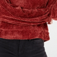 Gypsies and Moondust Moletom com capuz feminino de chenille com mangas compridas, vermelho, tamanho X-Lage