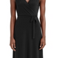 INC International Concepts Vestidos longos femininos plus size estilo envelope preto profundo 0X