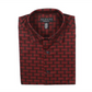 Camisa masculina alfani com estampa atlética e botões, vermelha, tamanho M