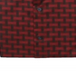 Camisa masculina alfani com estampa atlética e botões, vermelha, tamanho M