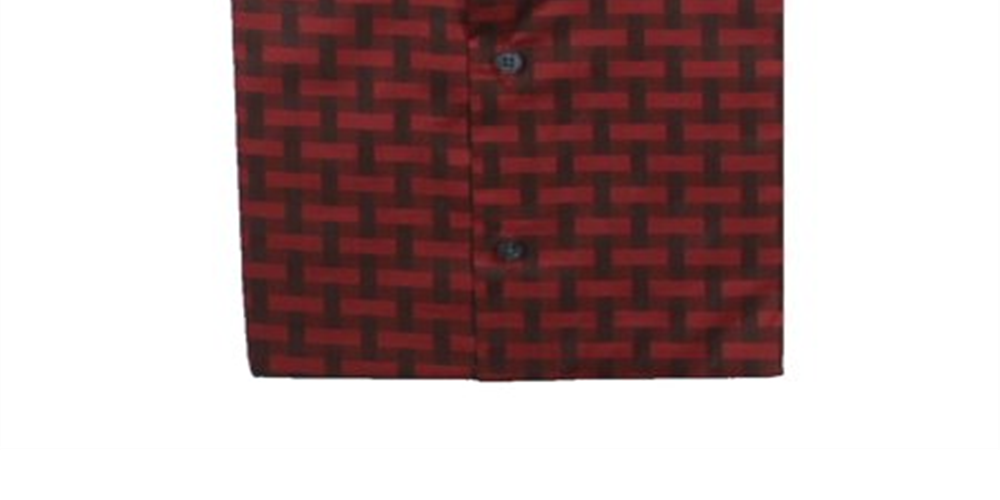 Camisa masculina alfani com estampa atlética e botões, vermelha, tamanho M