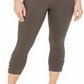 Calça utilitária cropped feminina Style &amp; Co, verde, tamanho 8