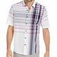 Camisa xadrez masculina Alfani Variada, branca, tamanho P