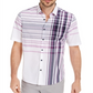 Camisa xadrez masculina Alfani Variada, branca, tamanho P