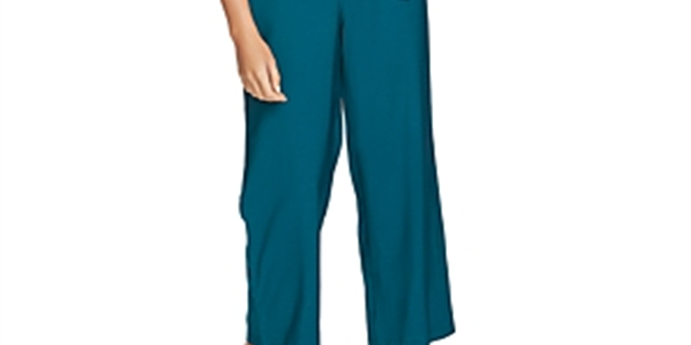 1.STATE Macacão curto feminino sem mangas com decote em V, verde, tamanho 8