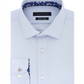 Camisa masculina Tommy Hilfiger de algodão com botões slim fit, azul, tamanho 34-35