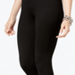 Legging feminina Inc International Concepts com detalhe de cadarço, preta, tamanho 6 P