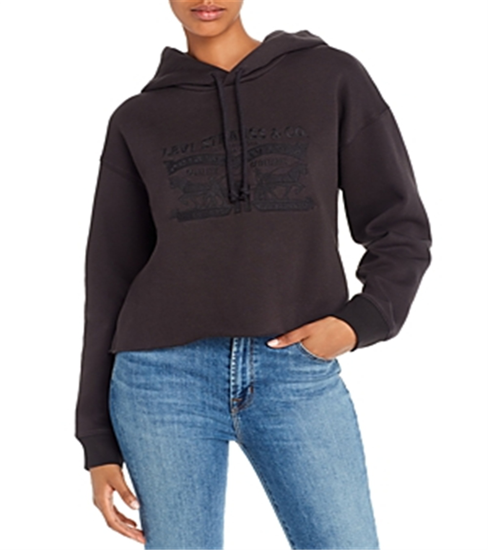 Moletom Levi's Two Horse Raw Cut Hem Marrom Tamanho P