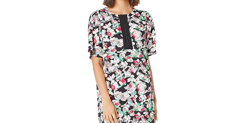 Vestido feminino com estampa floral BCBGMAXAZRIA, tamanho G
