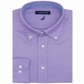 Camisa social masculina Nautica Classic Fit Comfort Stretch, lisa e sem vincos - Roxo claro, tamanho 15,5 x 32-33