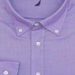 Camisa social masculina Nautica Classic Fit Comfort Stretch, lisa e sem vincos - Roxo claro, tamanho 15,5 x 32-33