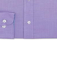 Camisa social masculina Nautica Classic Fit Comfort Stretch, lisa e sem vincos - Roxo claro, tamanho 15,5 x 32-33