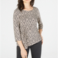 Top feminino com estampa e amarração lateral, coleção NY, bege, tamanho pequeno XS