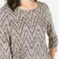 Top feminino com estampa e amarração lateral, coleção NY, bege, tamanho pequeno XS