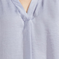 Blusa feminina Vince Camuto sem mangas com decote em V e babados - Roxa, tamanho P