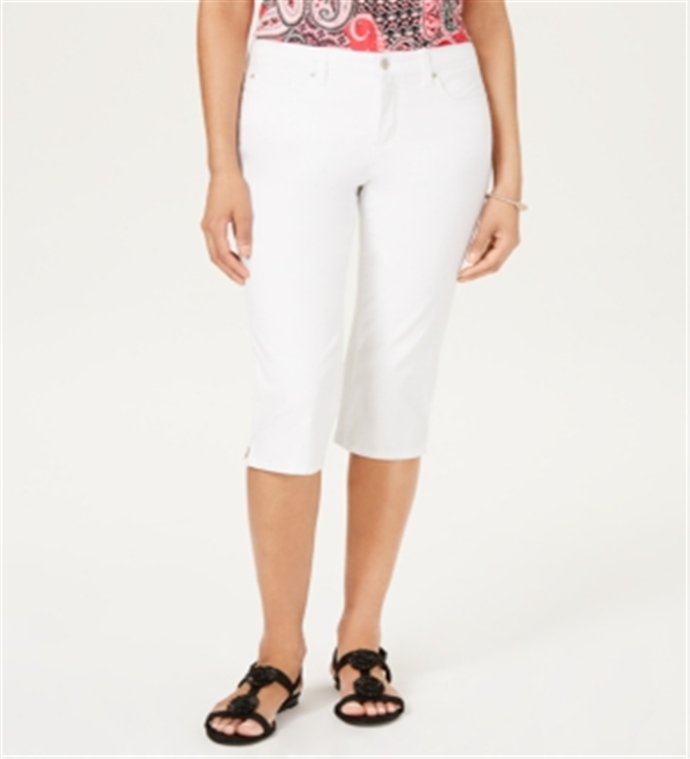Calça Capri Feminina Charter Club Branca Tamanho 14