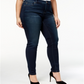 Calça skinny plus size Beyond Stretch Skinny Cosmos Wash azul 18W da Inc International Concepts para mulheres