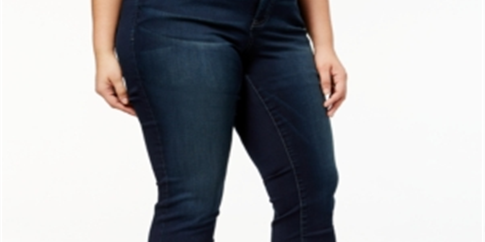 Calça skinny plus size Beyond Stretch Skinny Cosmos Wash azul 18W da Inc International Concepts para mulheres