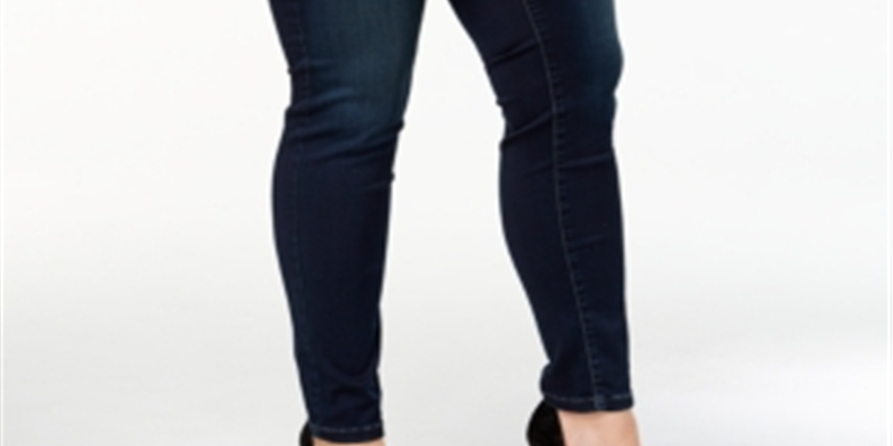 Calça skinny plus size Beyond Stretch Skinny Cosmos Wash azul 18W da Inc International Concepts para mulheres