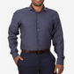 Camisa Calvin Klein Masculina Slim Fit com Botões e Não Passar a Ferro Azul Tamanho 15X34-35