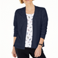 Karen Scott Cardigan Feminino Aberto na Frente Azul Tamanho P