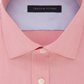 Camisa social masculina Tommy Hilfiger de manga comprida lisa, vermelha, tamanho 17,5-36/37