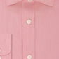 Camisa social masculina Tommy Hilfiger de manga comprida lisa, vermelha, tamanho 17,5-36/37