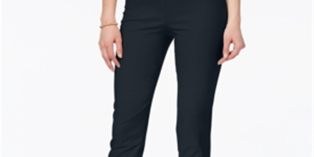 Calça Chelsea Petite Tummy-Control Feminina Charter Club Azul Tamanho 14 P