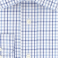 Camisa social xadrez regular masculina Eagle, azul, tamanho 15x32-33