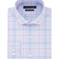 Camisa social masculina Tommy Hilfiger Flex Stretch com absorção de umidade e não passa a ferro, azul, tamanho 17,5 x 32-33