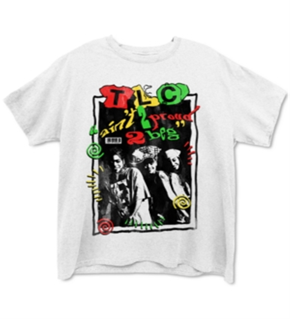 Camiseta gráfica masculina Merch Traffic, branca, tamanho pequeno