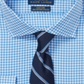 Camisa social masculina Polo Ralph Lauren de algodão xadrez azul, tamanho 17,5 x 32-33